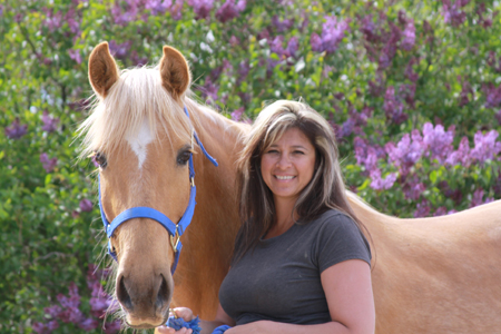 Linda and Diamond - Horse Massage Therapy