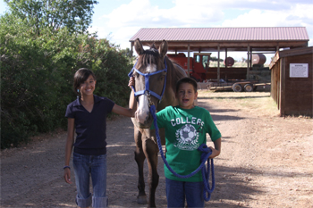 Naomi and Joey at Cross Canyon Ranch